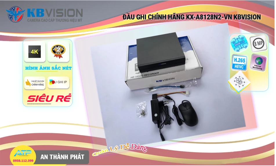 KX-A8128N2-VN sắc nét KBvision