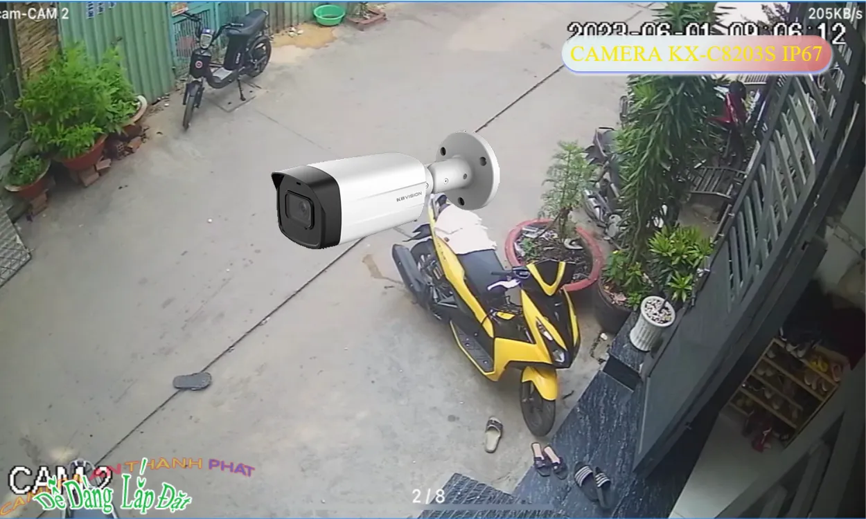 ➠  KX-C8203S sắc nét KBvision