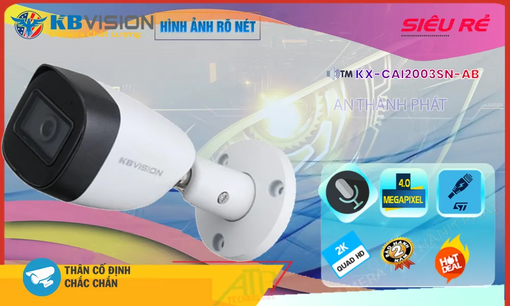 KX-CAi2003SN-AB sắc nét KBvision KX-CAi2003SN-AB sắc nét KBvision