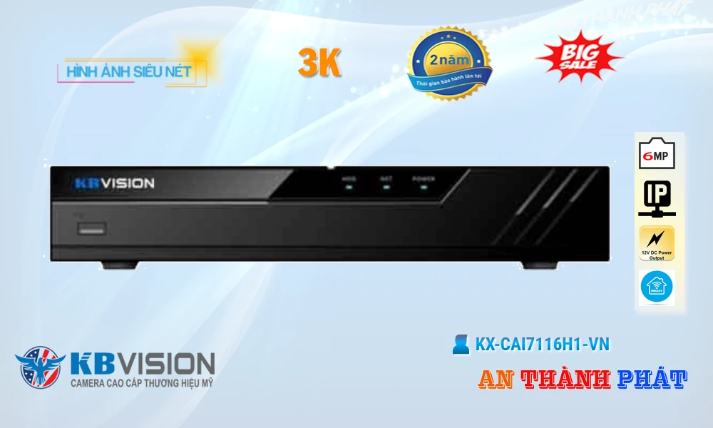 KBvision KX-CAi7116H1-VN Sắc Nét KBvision KX-CAi7116H1-VN Sắc Nét