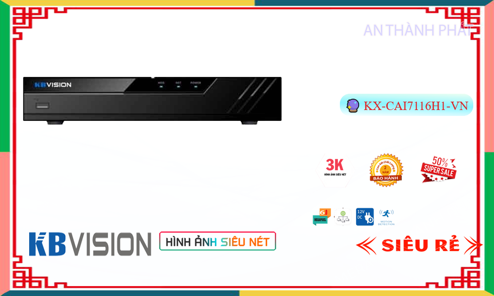KBvision KX-CAi7116H1-VN Sắc Nét KBvision KX-CAi7116H1-VN Sắc Nét
