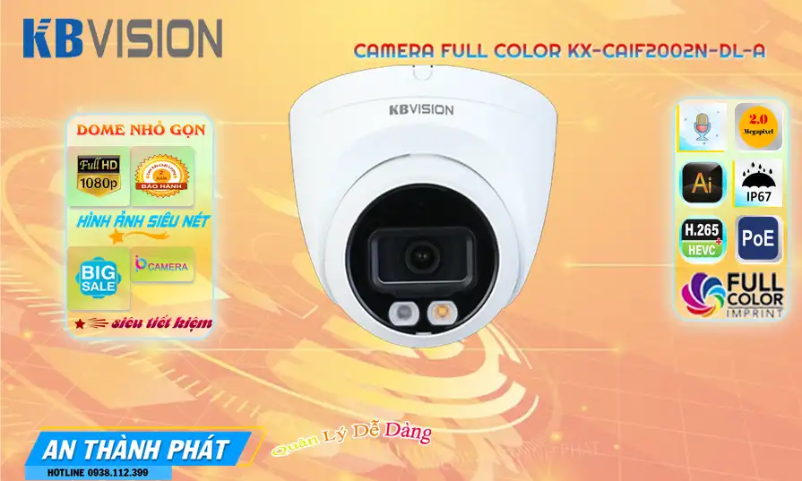 ➠  KX-CAiF2002N-DL-A sắc nét KBvision