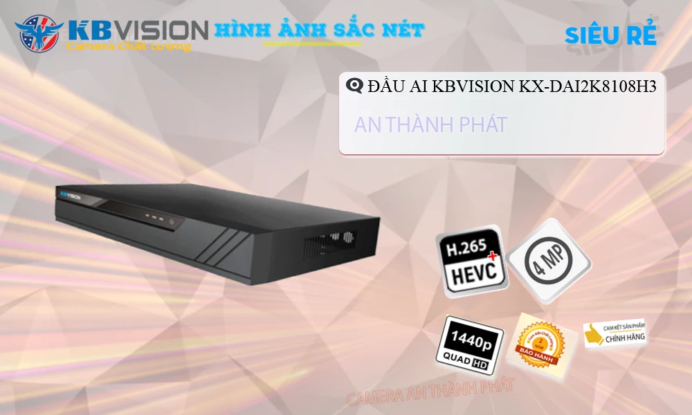 Đầu ghi KX-DAi2K8108H3 KBvision Đầu ghi KX-DAi2K8108H3 KBvision