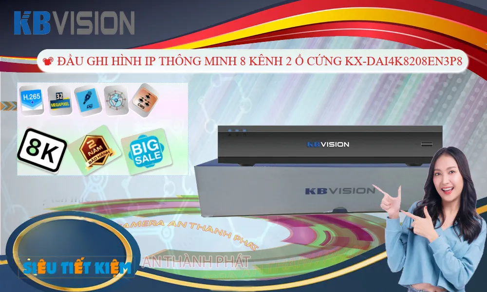 KX-DAi4K8208EN3P8 sắc nét KBvision ➠