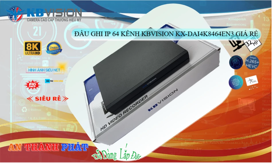 KX-DAi4K8464EN3 sắc nét KBvision KX-DAi4K8464EN3 sắc nét KBvision
