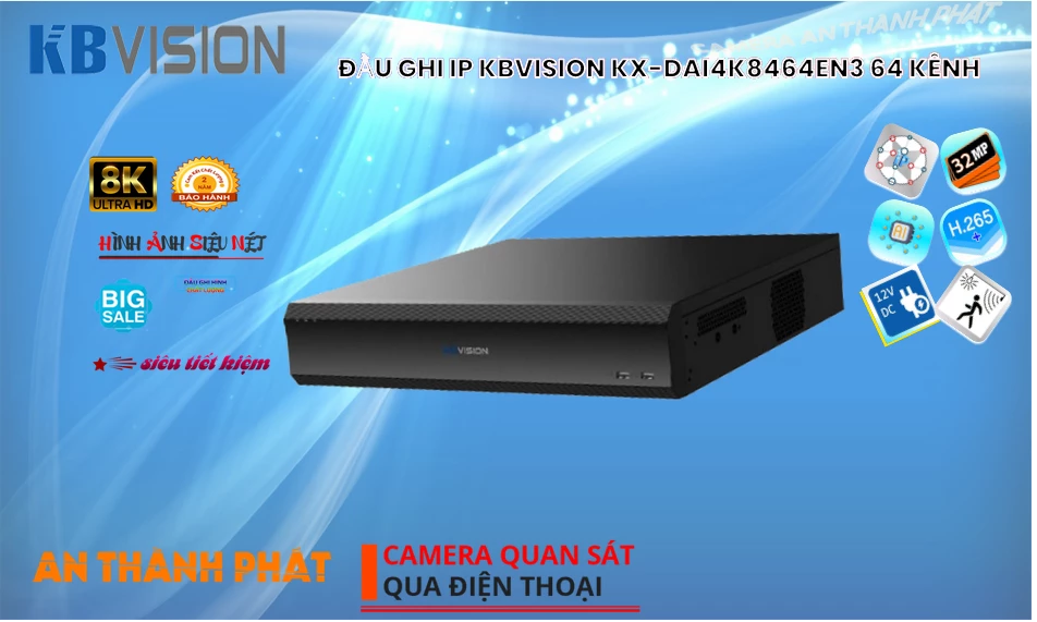 KX-DAi4K8464EN3 sắc nét KBvision KX-DAi4K8464EN3 sắc nét KBvision