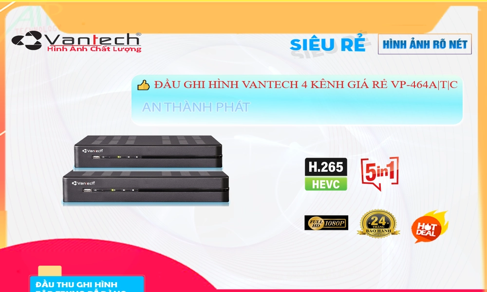 VP-464A|T|C Đầu Ghi VanTech VP-464A|T|C Đầu Ghi VanTech