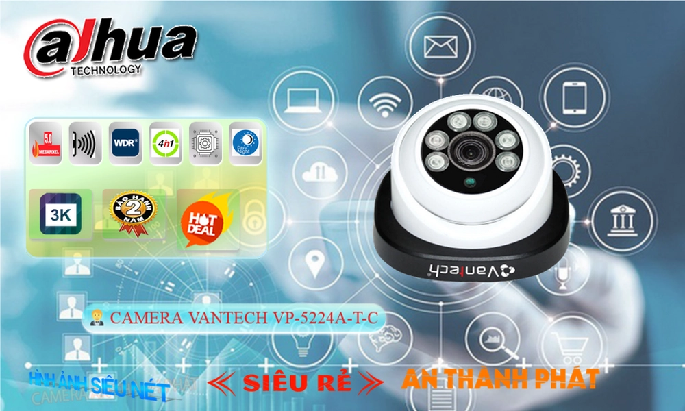 Camera Giá Rẻ VanTech VP-5224A|T|C Công Nghệ HD Giá rẻ Camera Giá Rẻ VanTech VP-5224A|T|C Công Nghệ HD Giá rẻ