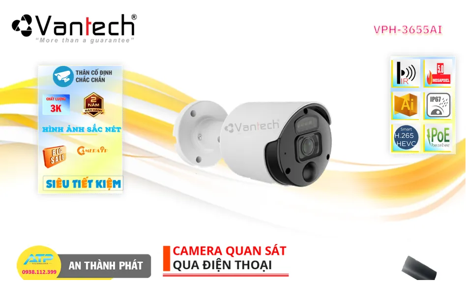 VPH-3655AI sắc nét VanTech ➠ VPH-3655AI sắc nét VanTech ➠