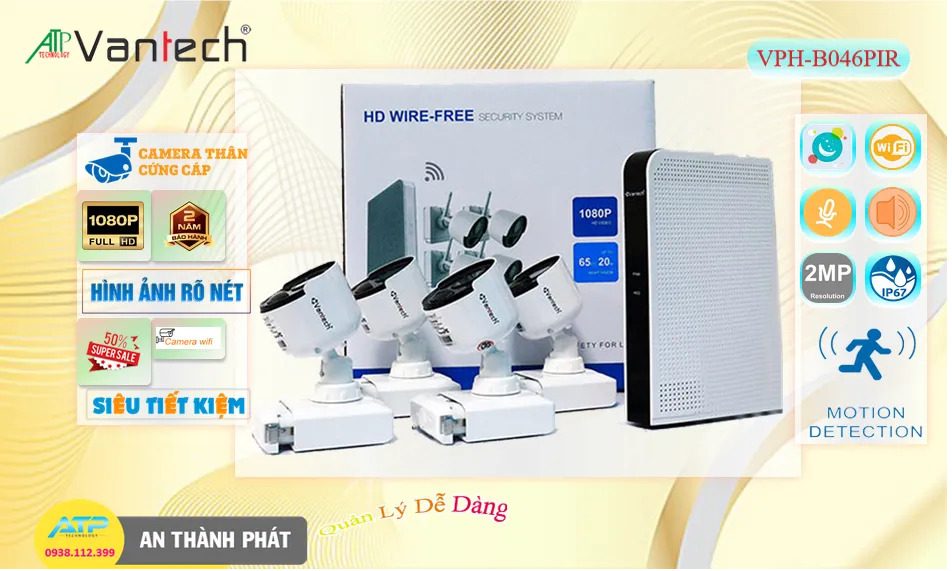 VPH-B046PIR sắc nét VanTech ➠