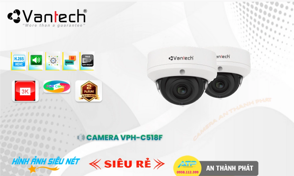 Camera Giá Rẻ VanTech VPH-C518F HD IP Giá tốt Camera Giá Rẻ VanTech VPH-C518F HD IP Giá tốt