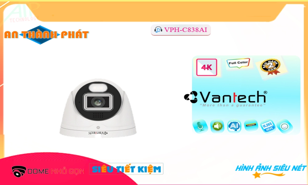 VPH-C838AI Camera IP đang khuyến mãi VanTech VPH-C838AI Camera IP đang khuyến mãi VanTech