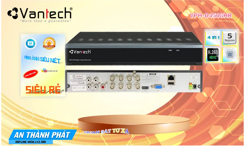 Đầu ghi VPH-D4508HR VanTech Đầu ghi VPH-D4508HR VanTech