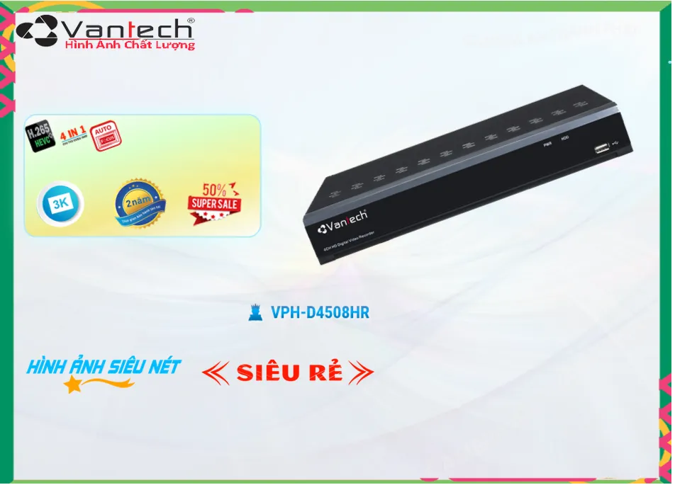 Đầu ghi VPH-D4508HR VanTech Đầu ghi VPH-D4508HR VanTech