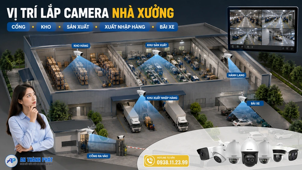 những vị trí nên lắp đặt cho nhà xưởng theo các quy mô 