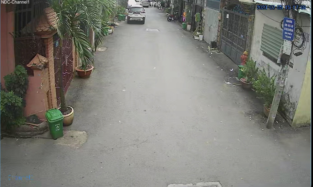 Hình  Camera quan sát  thực tế  Chất Lượng Hình  5.0 megapixel Ultra 4k lite  Tiết kiệm băng thông hình ảnh   của bộ Trọn Gói 4 Mắt Camera An Ninh Chợ sử dụng mã DS-2CE10KF0T-FS