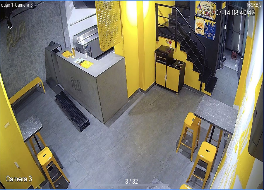 Hình  Camera  thực tế  Chất Lượng Hình  4.0 MP Độ phân giải Ultra 2k  của bộ Trọn Bộ Camera Kho Hàng Full Color sử dụng mã DS-2CD1047G0-LC